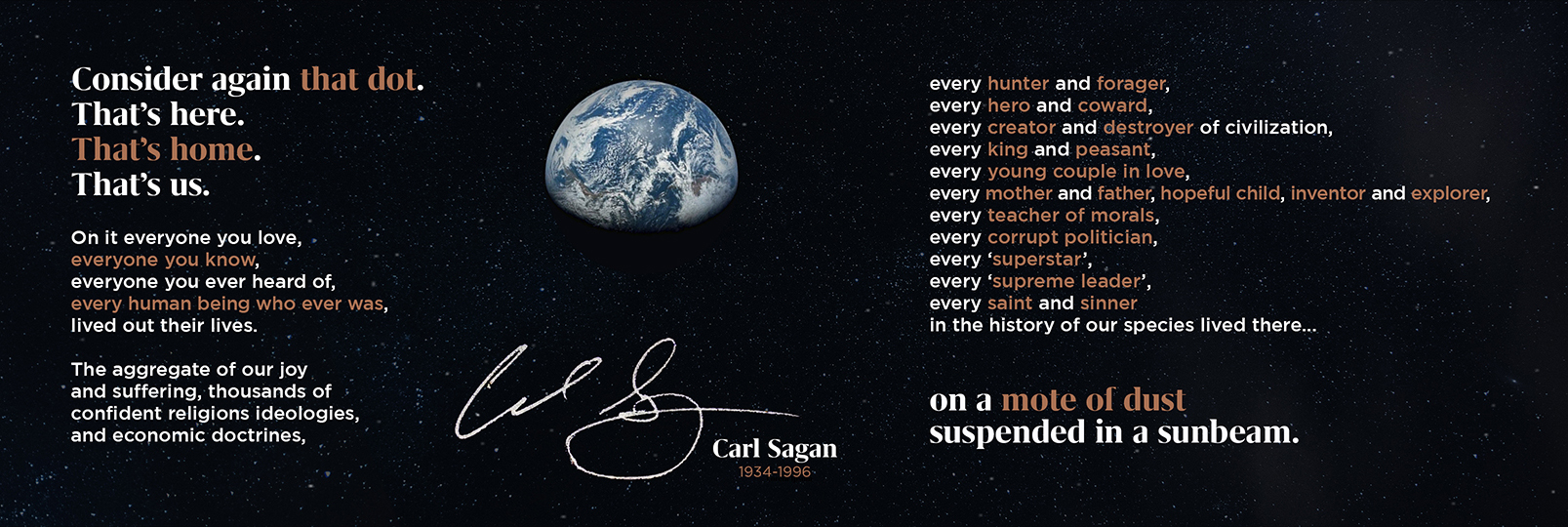 Wise words by Carl Sagan